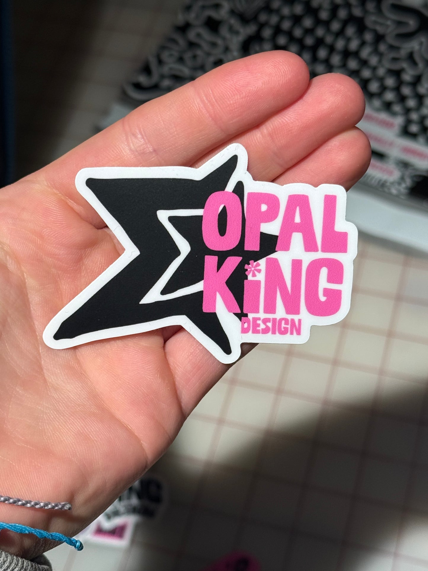 OPAL KING STAR STICKER