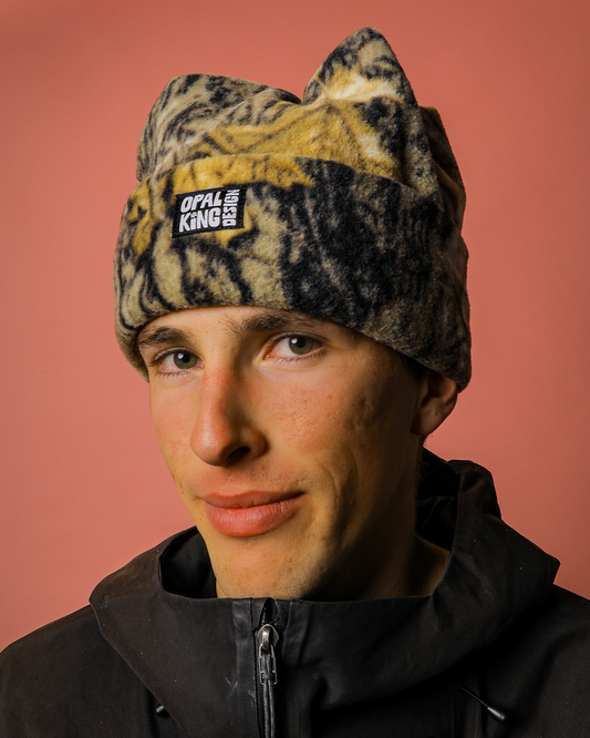 GREEN REAL TREE 4-POINT BEANIE