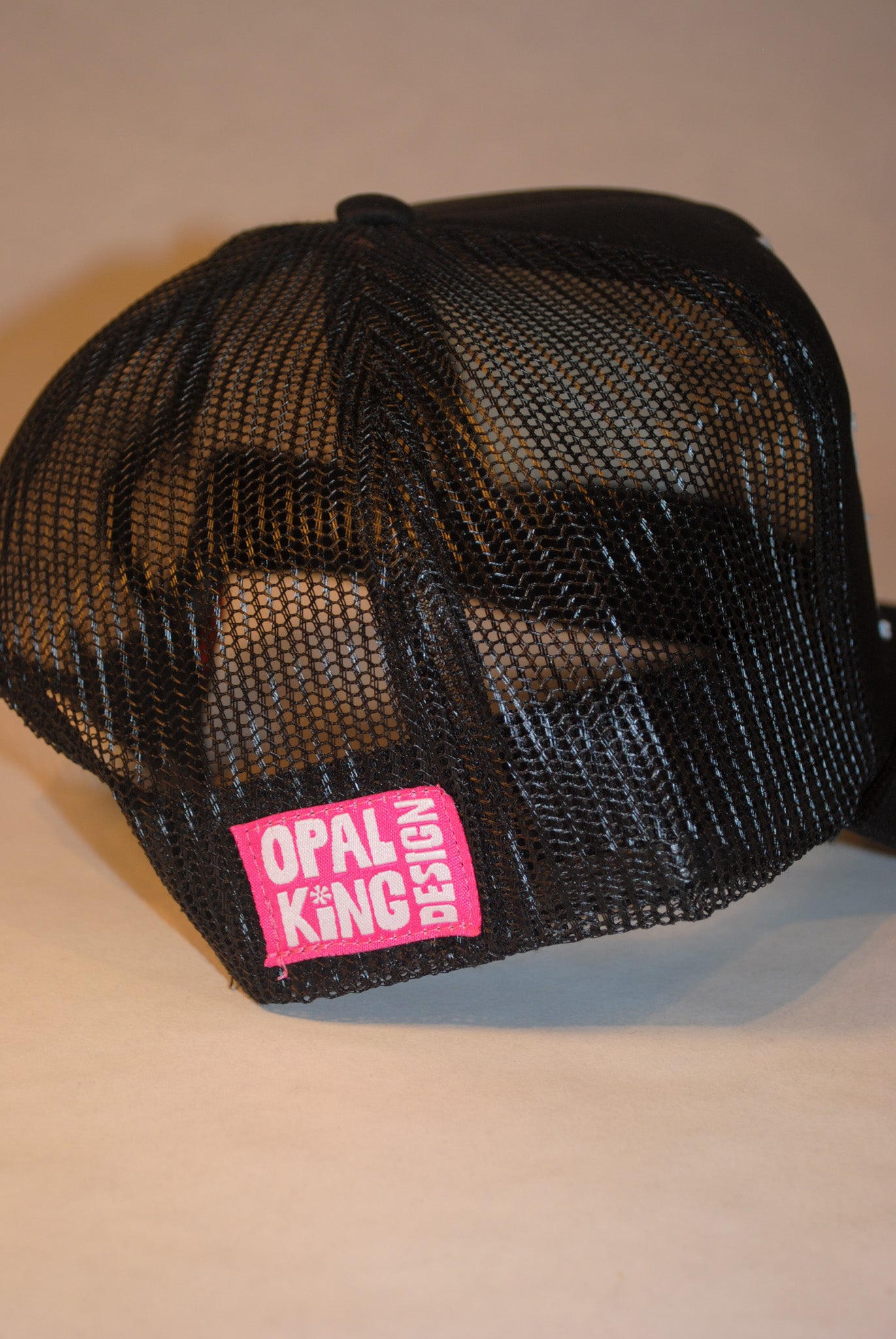 BLACK DOUBLE STAR TRUCKER PINK GINGHAM