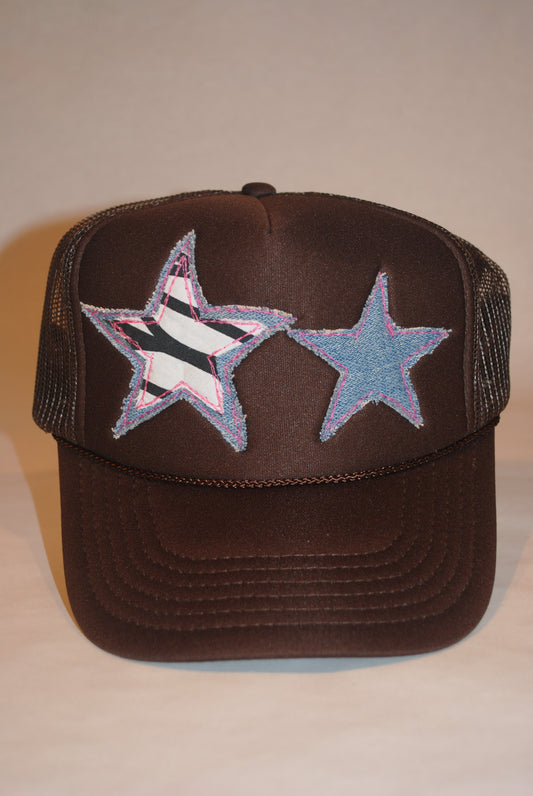BROWN DOUBLE STAR TRUCKER ZEBRA