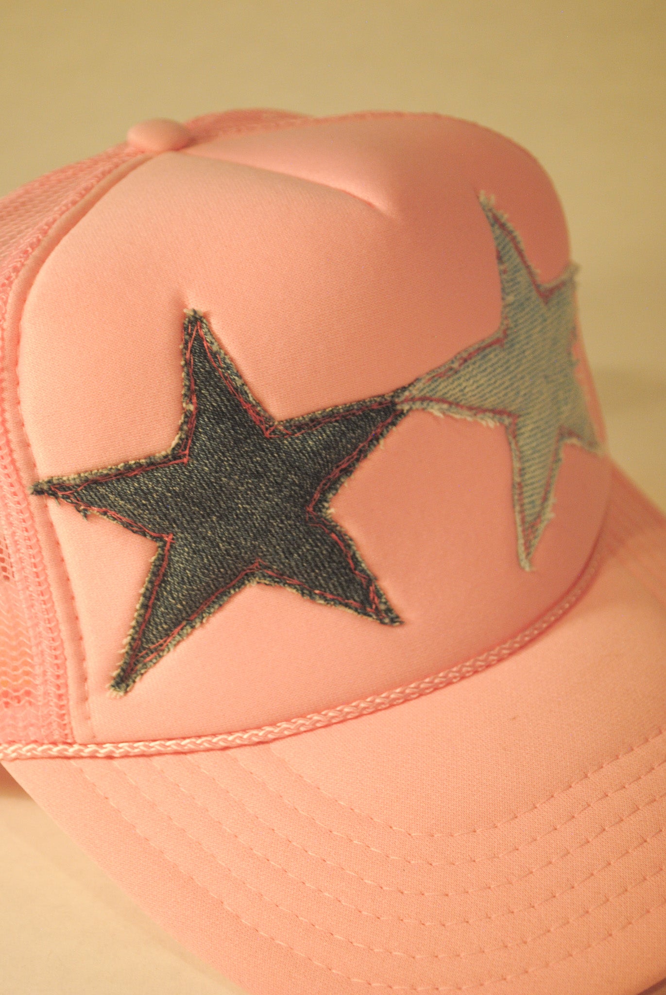 LIGHT PINK DOUBLE STAR TRUCKER DENIM