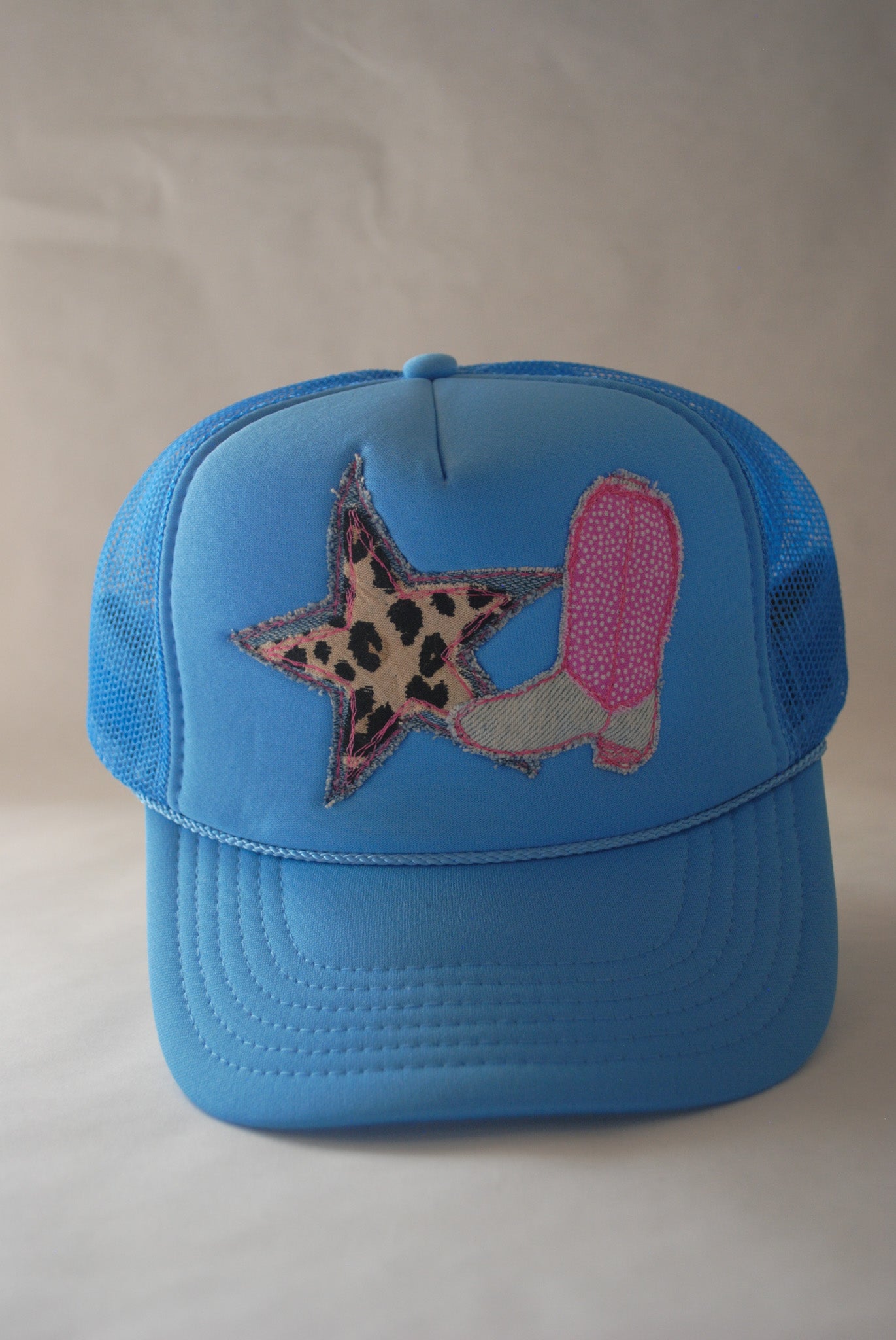 LIGHT BLUE COWGIRL STAR TRUCKER