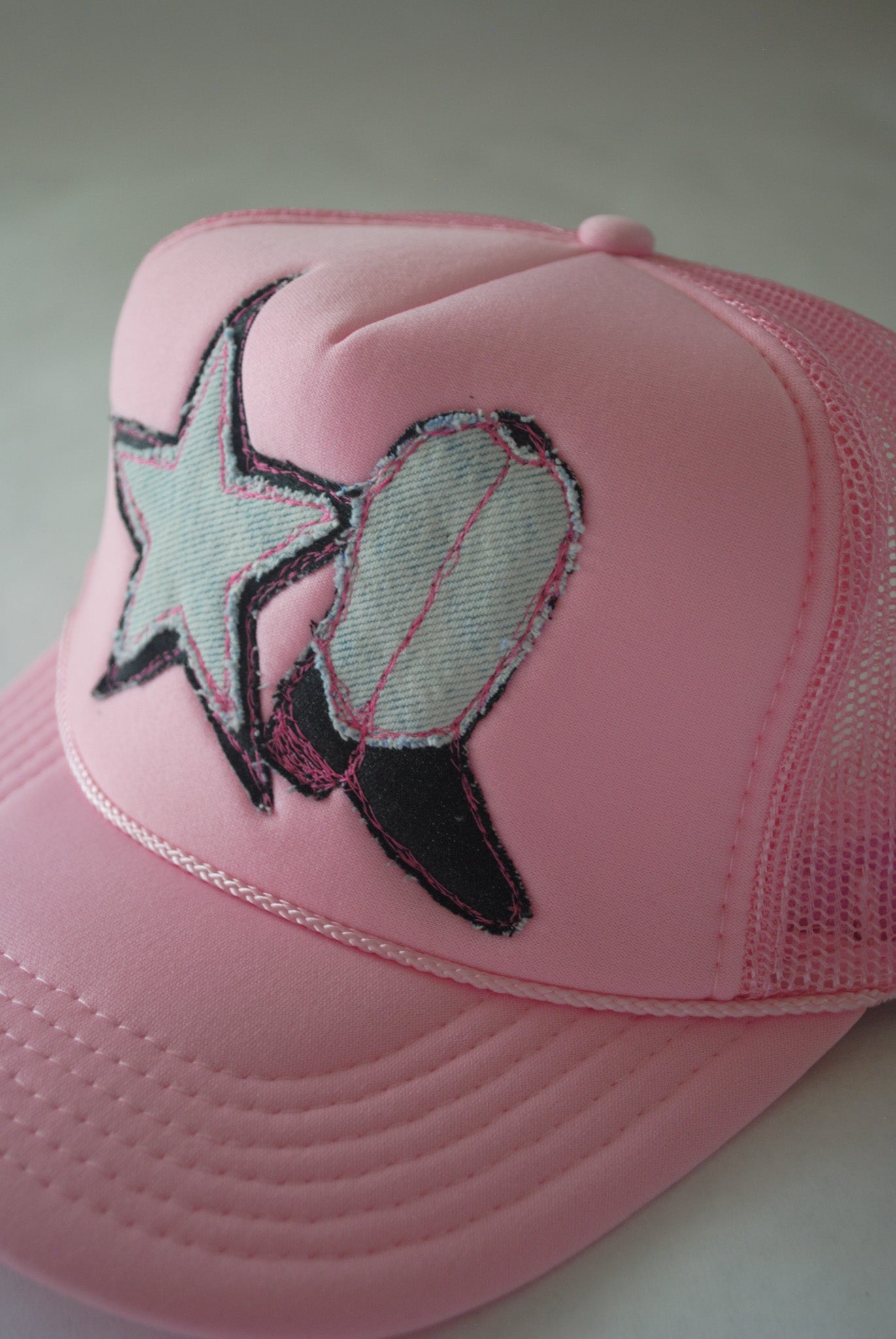 LIGHT PINK COWGIRL STAR TRUCKER