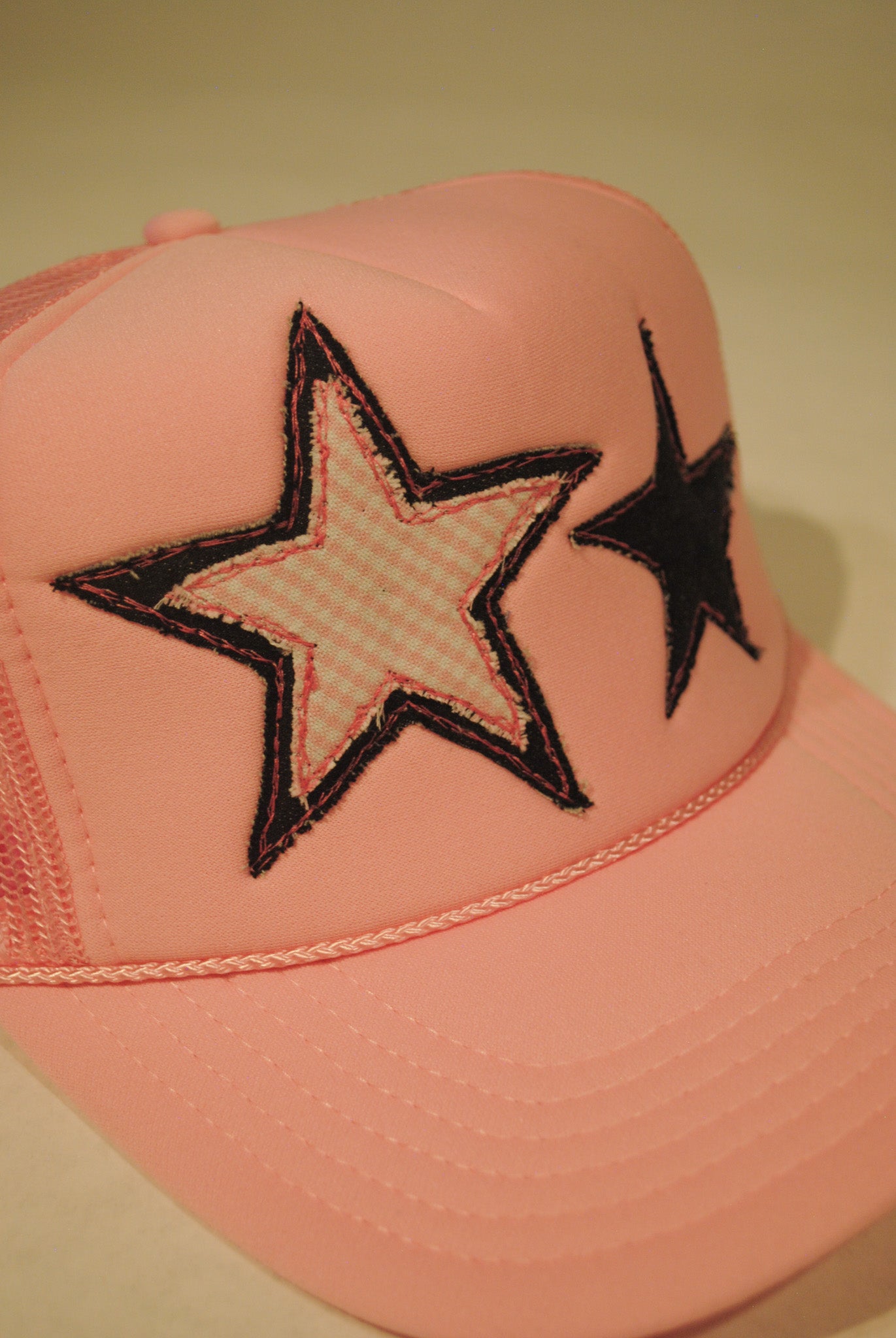 LIGHT PINK DOUBLE STAR TRUCKER GINGHAM
