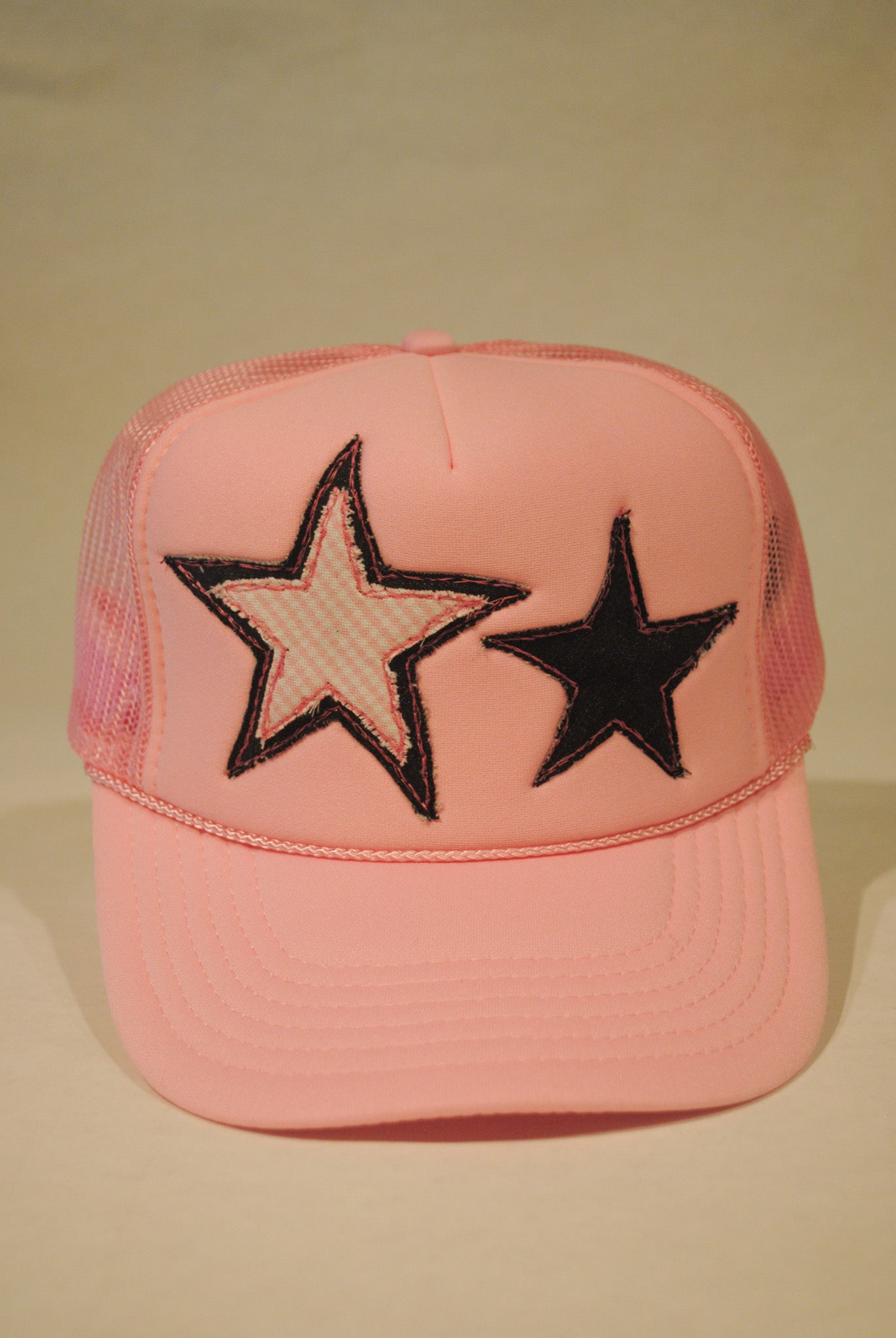 LIGHT PINK DOUBLE STAR TRUCKER GINGHAM